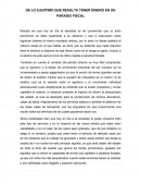 DE LO ILEGITIMO QUE RESULTA TENER DINERO EN UN PARAÍSO FISCAL