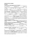 Modelo formato servidumbre