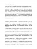 La ausencia de la mentira