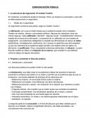COMUNICACIÓN PÚBLICA. 1. La estructura del argumento: El modelo Toulmin