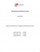 Trabajo que como parte del curso de Investigación académica presentan los alumnos