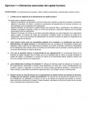 Elementos del capital humano ¿Cuáles son los objetivos de la administración de capital humano?
