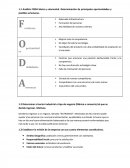 Análisis FODA básico y elemental. Determinación de principales oportunidades y posibles amenazas