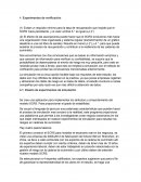 Experimentos de verificación