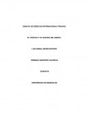 ENSAYO DE DERECHO INTERNACIONAL PRIVADO.