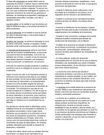 El desarrollo económico se puede definir como la capacidad de producir y obtener riqueza. Página 1