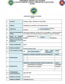 UNIVERSIDAD CENTRAL DEL ECUADOR SÍLABO