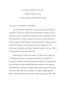 Ensayo libro la metamorfosis