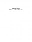 Resumen del libro El Hombre en Busca de Sentido