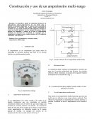 Construcción de amperimetro multi-rango informe