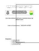 PLAN DE EXPLOTACIÓN DE UN SISTEMA REAL DE PRODUCCIÓN Nombre del Establecimiento: “LOS BAGUALITOS”