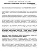 Por qué los jovenes se desinteresan en la politica