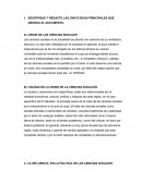 IDENTIFIQUE Y REDACTE LAS CINCO IDEAS PRINCIPALES QUE ABORDA EL DOCUMENTO