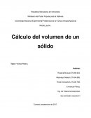 Cálculo del volumen de un sólido