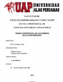 Marco conceptual de las normas de la contabilidad