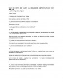 GUIA DE VISITA DE CAMPO AL ZOOLOGICO METROPOLITANO ROSY WALTER