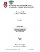 Practica No. 2 LEYES DE LOS GASES