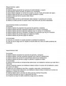 Requerimientos cajero