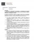 Describa los mecanismos de selección y reclutamiento de personal utilizados en su organización y analice cuáles son sus principales ventajas y limitaciones