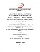 LA EVASION TRIBUTARIA DEL IMPUESTO A LA RENTA Y SU EFECTO EN EL DESARROLLO ECONOMICO DEL PERÚ Y CHIMBOTE, 2014