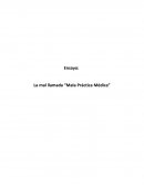 La mal llamada “Mala Práctica Médica”