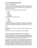 Art 115. Deducciones personales Fracción II. “Gastos funerales”