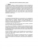 Observación de M´O en alimentos (Jamón y queso)