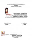 FABRICACION DE GEL MENTOLADA A BASE DE CHUCHUGUAZA, ARNICA, ACEITE DE EUCALIPTO Y UÑA DE GATO PARA ALIVIAR DOLORES Y MOLESTIAS QUE PADECEN LOS HABITANTES DE LA COMUNIDAD, DEL CASCO CENTRAL DE LA PARROQUIA SAN SILVESTRE, MUNICIPIO BARINAS DEL ESTADO BARIN