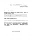 DECLARACIÓN DE INGRESOS AL HOGAR