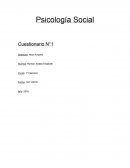 Psicología Social Cuestionario N°1