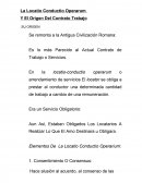 La Locatio Conductio Operarum