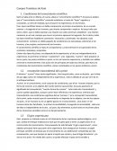 Campos tematicos de Kant Condiciones del conocimiento científico.