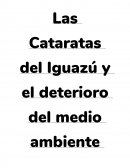 Las Cataratas del Iguazú y el deterioro del medio ambiente por el turismo