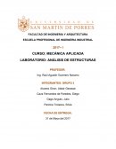 LABORATORIO: ANÁLISIS DE ESTRUCTURAS