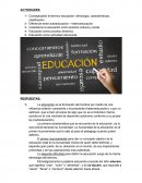 Pedagogia ACTIVIDADES RESPUESTAS