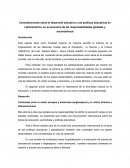 Consideraciones sobre el desarrollo educativo y las políticas educativas en Latinoamérica, en el escenario de las responsabilidades globales y nacional/local