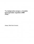 La inmigración en la Argentina (1880-1914)