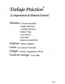 Trabajo Práctico: “La importancia de llamarse Ernesto”