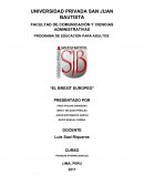 Brexit: Origen, características, consecuencias para europa y perspectivas para Perú