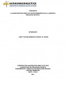 Ponencia LA INVESTIGACIÓN COMO FACTOR DETERMINANTE EN LA LABOR DEL PEDAGOGO INFANTIL