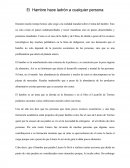 El Hambre hace ladrón a cualquier persona