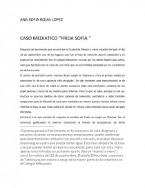 CASO MEDIATICO “FRIDA SOFIA “. Página 1