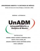 Actividad Entrevista sobre obesidad