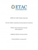 Características de la Escuela tradicional y Escuela Nueva Teorias contemporaneas en Educación