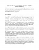 REGLAMENTO PARA EL MANEJO DE VIGILANCIA Y ACCESO AL FRACCIONAMIENTO