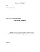 Formalidades de TP investigacion