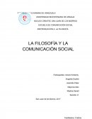 LA FILOSOFÌA Y LA COMUNICACIÒN SOCIAL