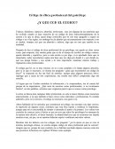 Código de ética profesional del psicólogo¿Y que con el codigo?