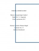 PARCIAL DOMICILIARIO Psicopatología Catedra I