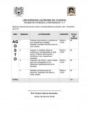 Reporte mensual de servicio social, correspondiente al periodo Julio - Diciembre de 2017: